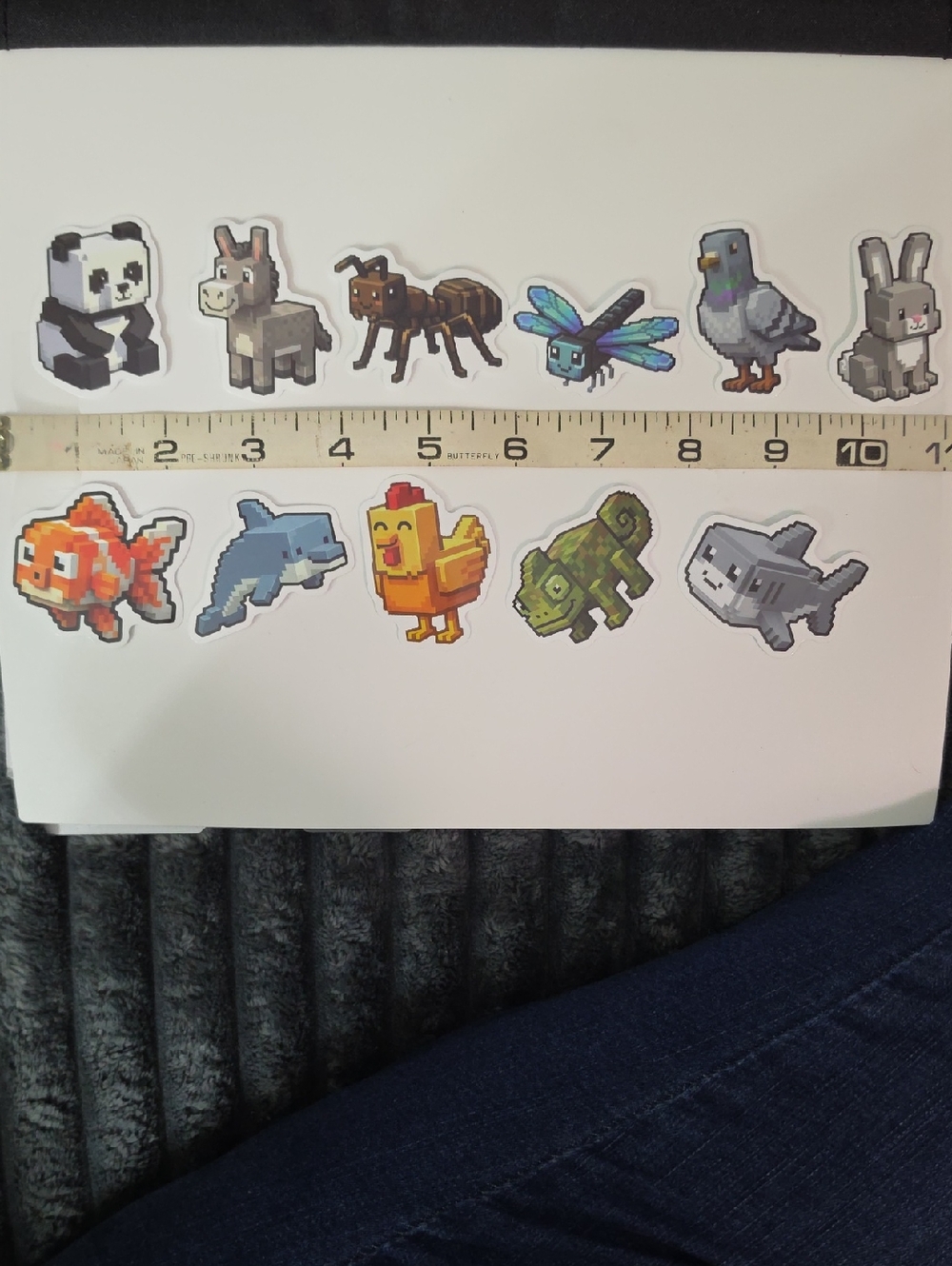 Pixel Animal Sticker Pack - Multicolor Small Pets - Lot Of 11 Stickers